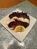 蒸し鶏の辛みそがけ