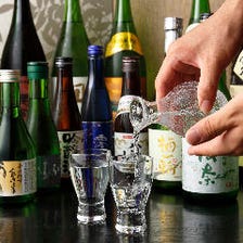 圧巻！千葉県産含む常時30種の日本酒
