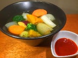 【ゴロっと野菜の食べるスープ　～魔法のソースを添えて～】