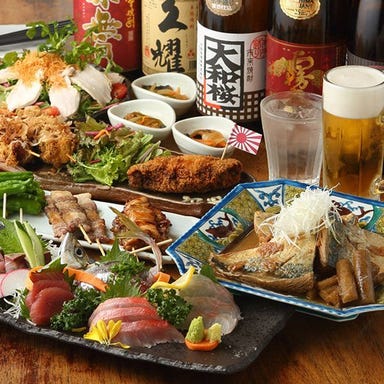 軍艦×三浦鮮魚×飲み放題 横須賀居酒屋-空母信濃-_【120分飲み放題付】地元の旬食材を使ったお刺身・焼き物・揚げ物など『季節のコース』5,000円|ご宴会