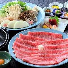 お肉は国産牛・赤城牛の2種類をご提供