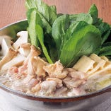 宮崎県産日南鶏の濃厚スープ炊き鍋