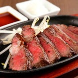 国産牛のヒレステーキ　1705円　150ｇのボリュームでこの価格！岩塩、ポン酢、山葵でお召し上がり下さい。