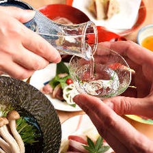 四季毎に変わる料理と日本酒を堪能