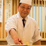 熟練の職人が握る寿司は格別！旬のネタをお楽しみ下さい。