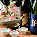 福岡の地酒は
長浜の新鮮な地魚との相性抜群！