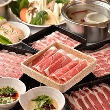 【プレミアムコース】2980円しゃぶしゃぶ120分食べ放題★お土産に手作り肉まん付!