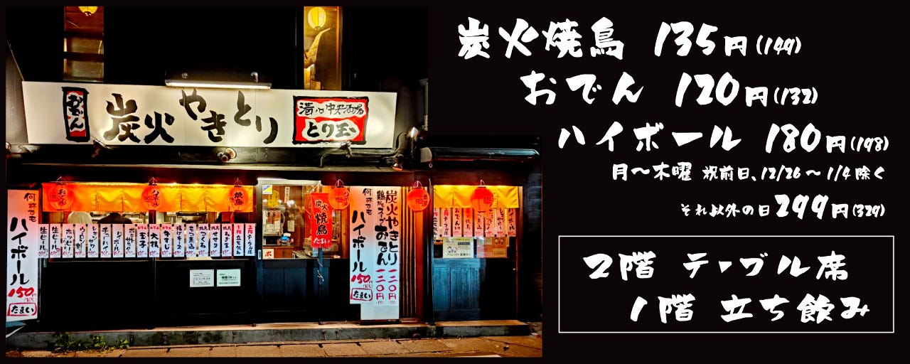 炭火やきとり 溝の口中央酒場 とり玉