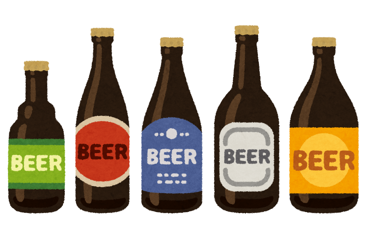 ★様々なタイプのビール。ベルギービールの醍醐味です