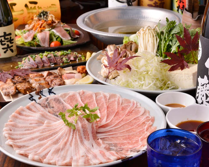 豚しゃぶ やきとん 森の酒場 隠豚 新宿 しゃぶしゃぶ ぐるなび
