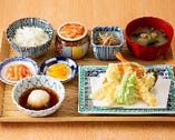 天ぷら定食（小・6品）　※いか明太食べ放題