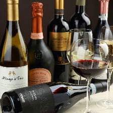 常時１０種類のグラスワイン！