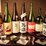 料理との相性を考え、季節や時期に合わせた日本酒を多数ご用意