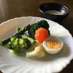 温野菜のワサビクリーミーソース