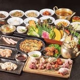 【焼肉×韓国料理食べ放題コース】18種類の焼肉と40種類以上の韓国料理が食べ放題♪