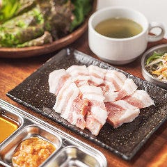 【当店一番人気!】厚切りサムギョプサルランチ 150g