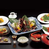 お好みで選べる【千歳（ちとせ）】伊勢海老クリームコロッケと帆立の衣揚げ・活造りなど全11品
