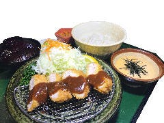 お勧め 「麦トロ味噌カツ定食」