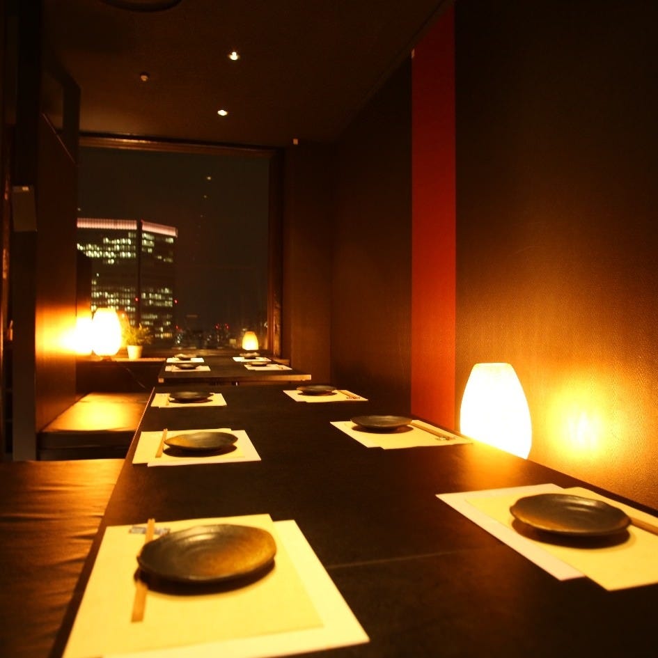 梅田 夜景 North Seven Umeda ノースセブン ウメダ 梅田 大阪駅 イタリアン イタリア料理 ぐるなび