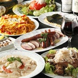 美味しい料理と飲み放題
選べるコースはFD付3850円2名様～OK！