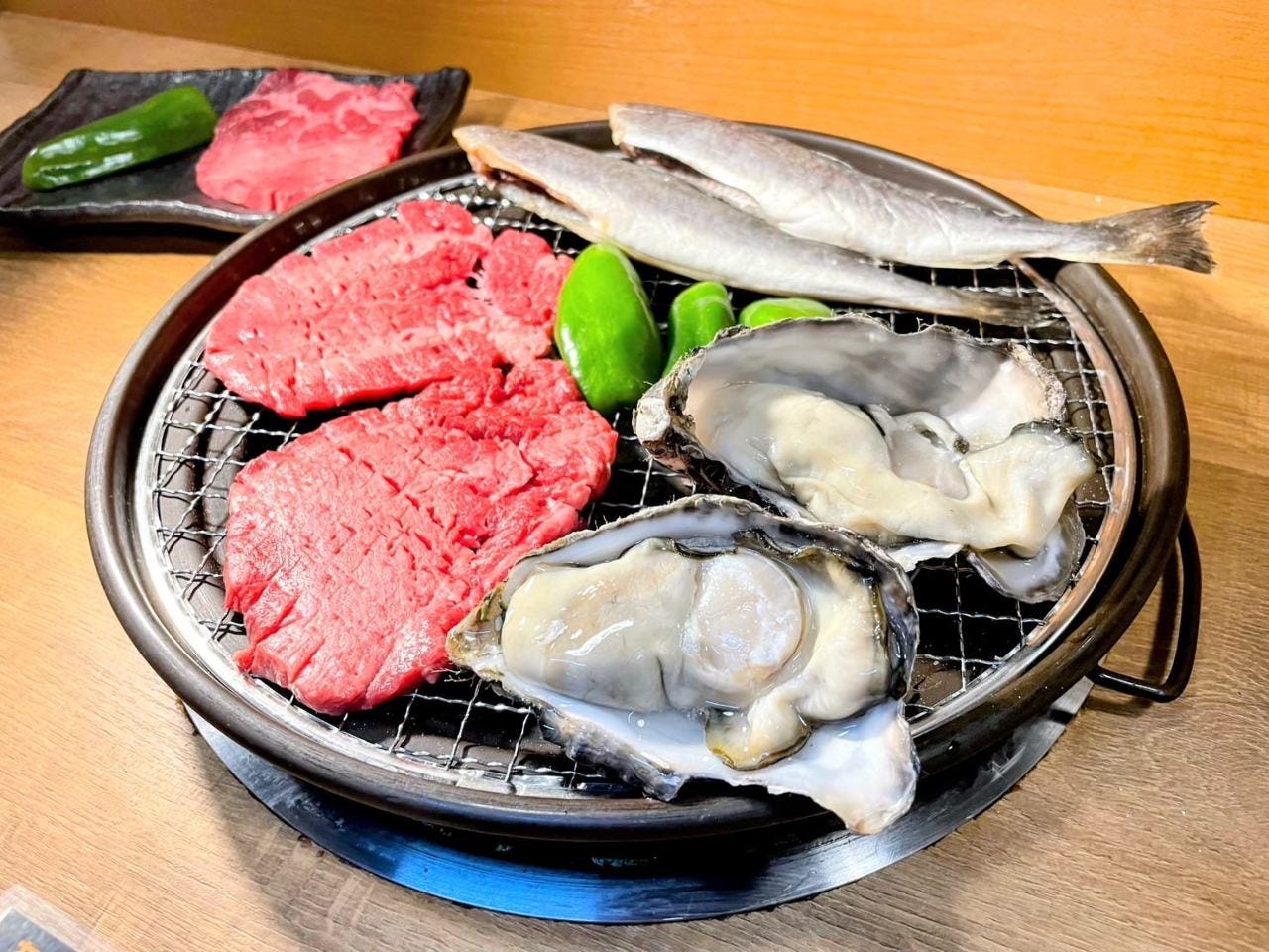 北海道十勝の厳選食材を直火炙り！
