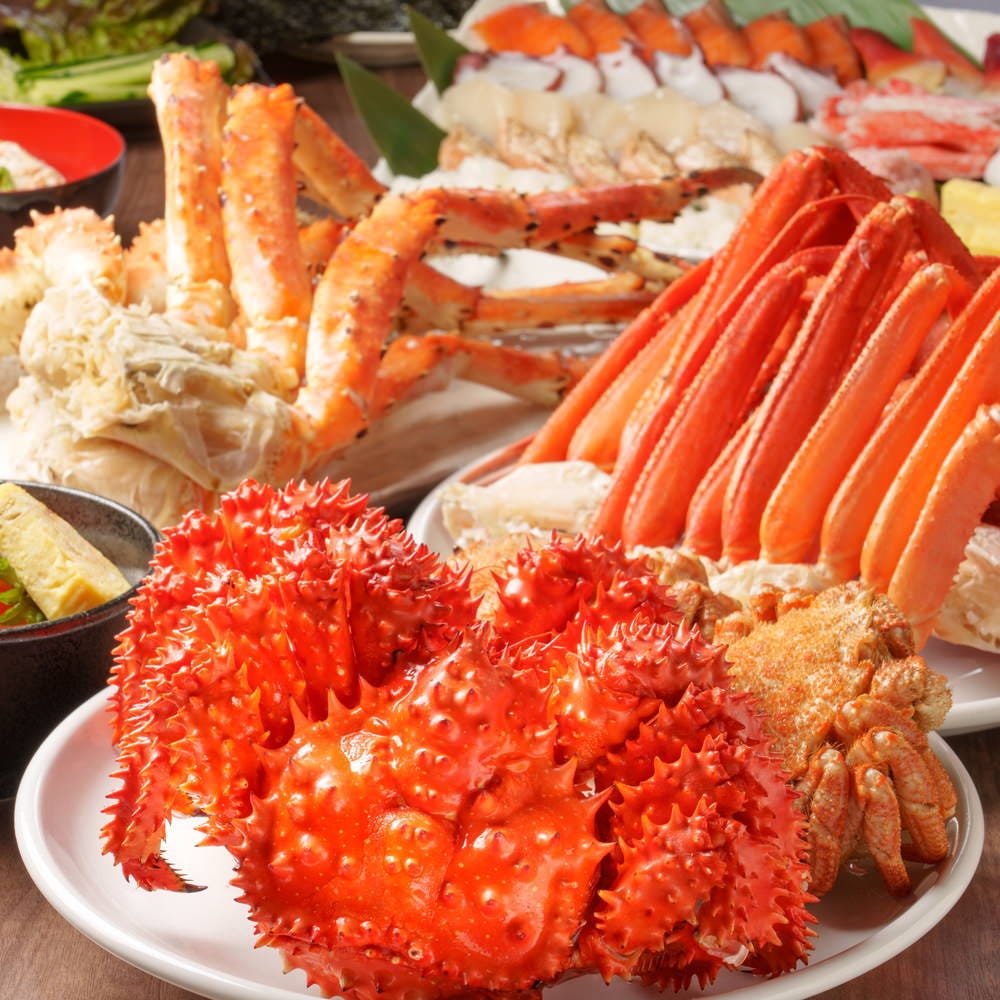札幌のしゃぶしゃぶ かに＆海鮮 一の「5種類の蟹＆海鮮食べ放題」