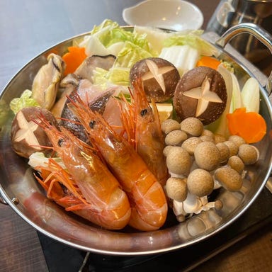 炉端焼 いさり火_鍋コース【飲放120分付】串焼き3本盛りや海鮮チゲ鍋など全7品 4500円(税込)