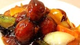 【火曜日】肉団子の甘酢定食