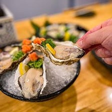新鮮な広島県産の牡蠣