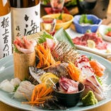 北海道産の鮮魚を使用した贅沢な海鮮料理をご用意！！