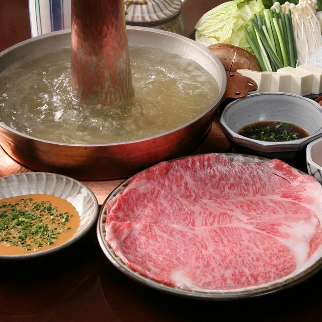 国産牛ロース豚ロース しゃぶしゃぶのメニュー画像