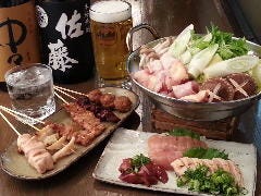 地鶏炭火焼 鳥八