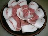 脂がのった丹波の猪肉のロース