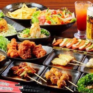炭火焼鳥と東北地酒 もじゃ やまとまち店_飲み会向け飲み放題付コースあり！