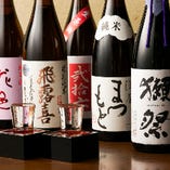各飲み放題付コース料金に＋500円でお好きな焼酎・日本酒・梅酒を飲み放題に追加できます！