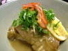 豚角煮　泡盛仕込み白味噌仕立て
Okinawan style boiled pork