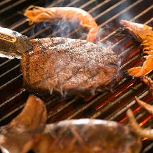 近江牛に熟成肉、魚介を豪快グリル！