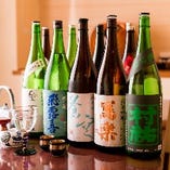 【こだわりの日本酒】
全国各地から美味しい地酒を取り揃え