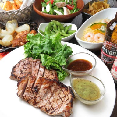 クラフトビールと千葉県産アボ豚 創作豚肉ダイニング sakura_【カジュアルコース】千葉県産アボ豚グリル他全6品+２時間飲み放題付き