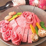 記念日/誕生日に！豪華近江牛肉ケーキ付コース♪