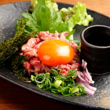 万両厚味_レアステーキユッケ風味