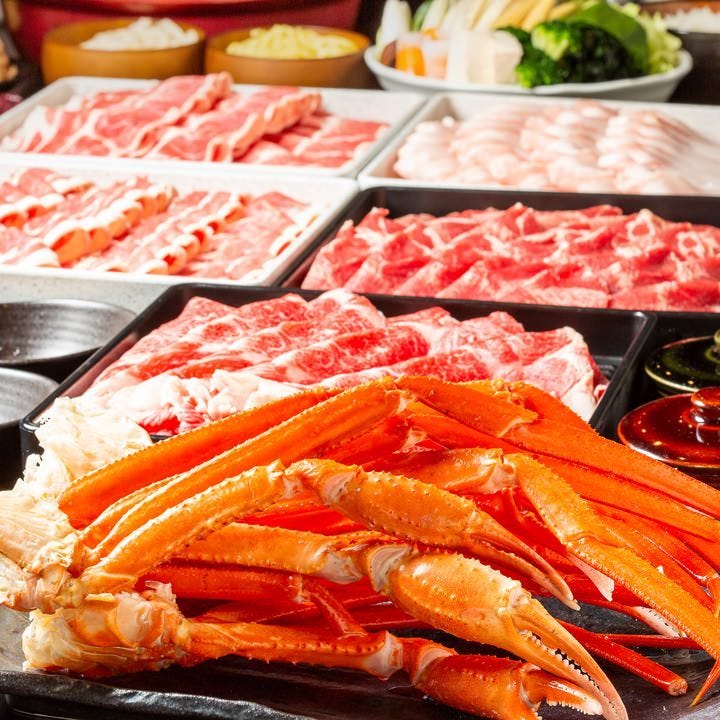カニ 海鮮 しゃぶ仁 すすきの店 しゃぶしゃぶ海鮮食放題