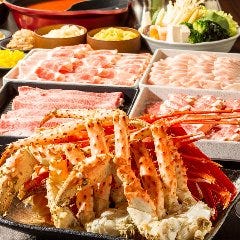 カニ 海鮮 しゃぶ仁 すすきの店 メニュー しゃぶしゃぶ食放 ぐるなび