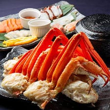 新◆ズワイ蟹・のっけ放題海鮮丼・選び放題手巻き寿司7,980円（税込)