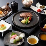 【土曜日限定20%OFF】ステーキ懐石（黒毛和牛ロース）『蓮　はす』