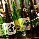 ゆったりと寛ぎながらのお食事と豊富にある日本酒でご堪能あれ。