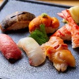 北大路伝統の味と熟練の職人が握る寿司をコースでご提供。