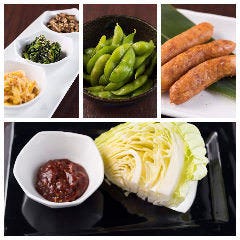 枝豆/ナムル3種/そのままキャベツ/ウインナー