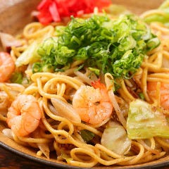 海鮮塩ニラ焼きそば