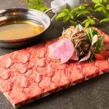 仙台牛を使用した創作料理。